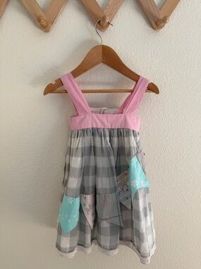 Well Dressed Wolf Gingham Play Toddler Dress